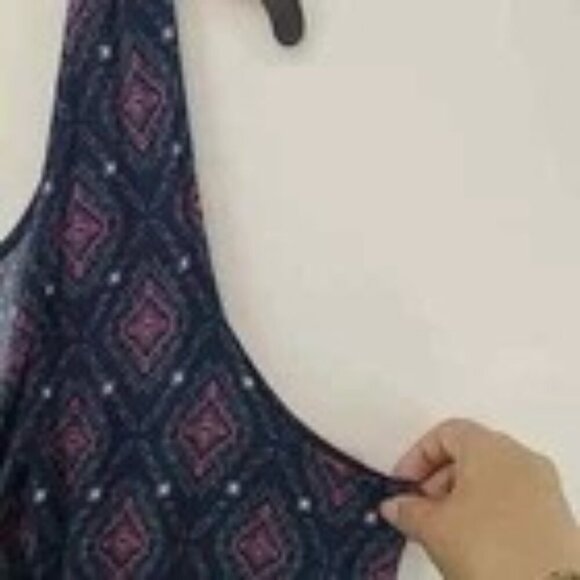 TORRID Women's Blue/Red Open Back Fit and Flare Mini Dress - Size 2X - Picture 5 of 11